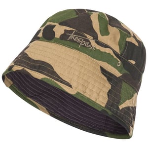 Trespass Barn/Kids Zebedee Sommarhatt (Camo Grön)