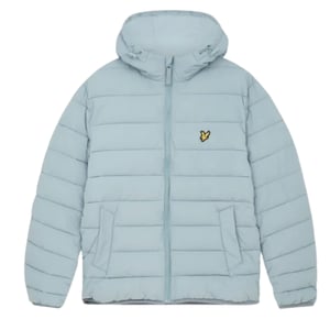 Lyle & Scott Branded Away blauw pufferjack met capuchon