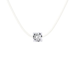 DIADEMA - Necklace Transparent Nylon - Real Diamond