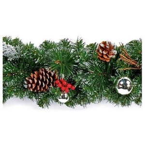 Premier Geklede kerstslinger (Zilver)