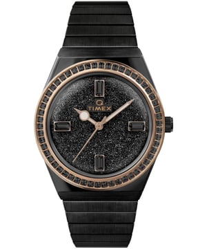 Timex Q Reissue Dames Zwarte Horloge TW2W10600