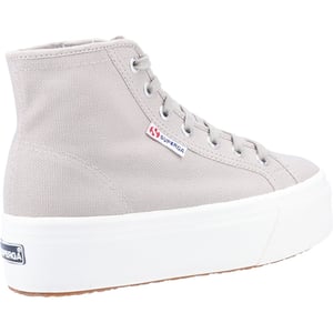 Superga 2708 HI Top Cotton Dameslaarzen Grijs Colomba/Wit Avorio