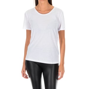 Kortärmad t-shirt med rund hals 1487905663 kvinna