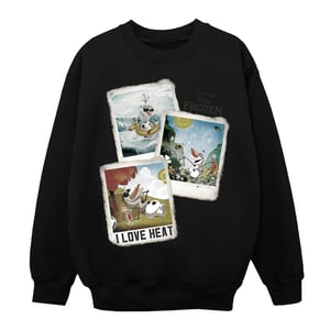 Disney Jongens Frozen Olaf Polaroid Sweatshirt (Zwart)