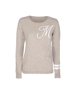 Crown Of Edinburgh Cashmere Crew Neck Sweater Stockbridge Camel M