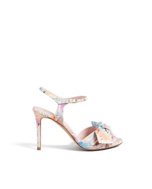Ted Baker Nestar 95Mm Stilleto Heel  Art Print Bow, Multicolour
