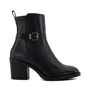Dune Ladies Prance - Buckled Block-Heeled Ankle Boots