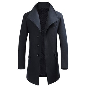Allthemen Herr Ullrock Vinter Business Slim fit Lapel Coat Grå