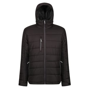 Regatta Mens Navigate Thermal Padded Jacket (Black/Seal Grey)
