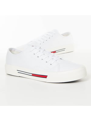 Tommy Hilfiger Tommy Jeans Low Cut Canvas damessneakers in wit