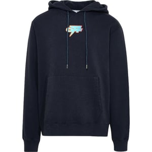 Off-White Degrade Thunder Slim Fit Navy Blue Hoodie