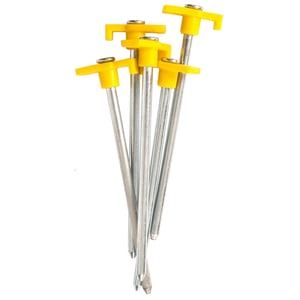Trespass Rockie Rock Pegs (5 In Pack) (Zilver)