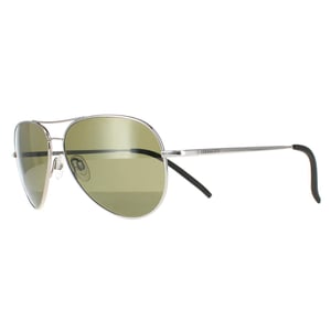 Serengeti zonnebril Carrara kleine SS016001 glanzend zilver gepolariseerd groen 555 nm