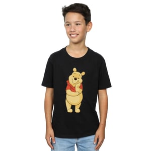Disney Jongens Winnie De Poeh Schattig T-shirt (Zwart)