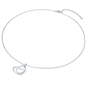 Necklace with pendant sterling silver zirconia white Rafaela Donata