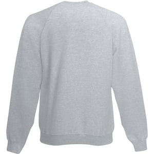 Fruit Of The Loom Kinderen Unisex Raglan mouwen Sweatshirt (Heather Grijs)