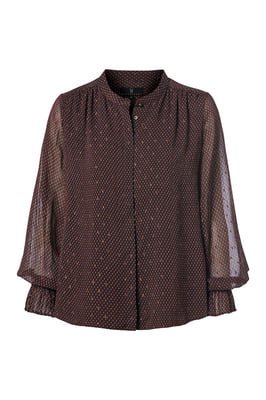 Jackson Print Blouse Bruin