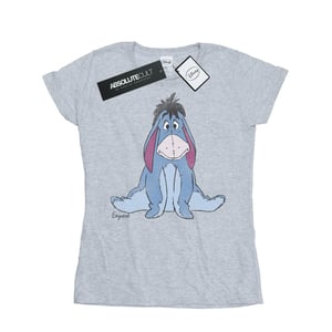 Disney Dames/Dames Winnie The Pooh Klassiek Eeyore Katoenen T-Shirt (Heide Grijs)