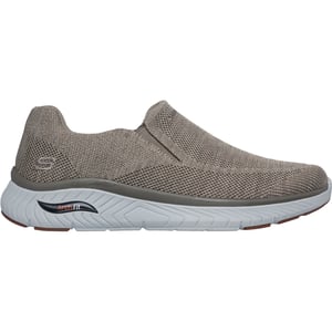 Skechers Arch Fit Crosser Locke Polyester Herentrainers Taupe