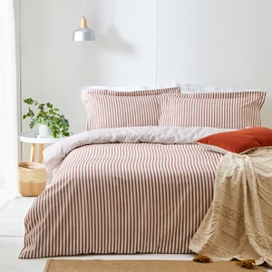 Hebden Striped Reversible Duvet Cover Set