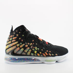 Nike Lebron XVII Svart Textil Unisex Snörning Träningsskor BQ3178 005
