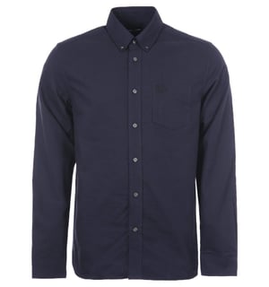 Men's Fred Perry Brushed Oxford Shirt in Navy