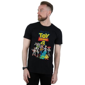 Disney Mens Toy Story 4 Crew T-Shirt (Black)
