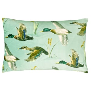 Evans Lichfield Country Duck Pond Hand Painted Printed Rectangular Cushion Cover