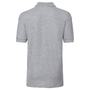 Russell Poloshirt van katoen voor kinderen (Lichte Oxford Heide)
