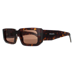 Prada Rectangle Dam Mörk Sköldpadda Mörk Brun PR06YS