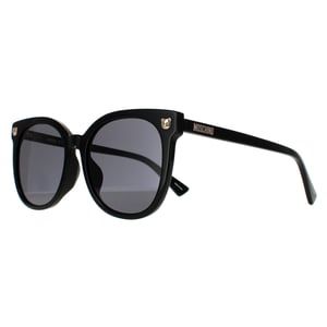Moschino Square Unisex Black Grey Sunglasses