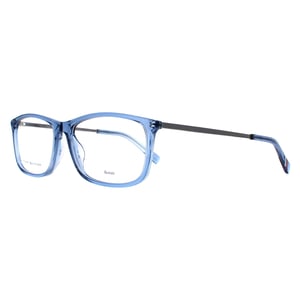 Tommy Hilfiger Rectangle Unisex Transparent Blue Glasses