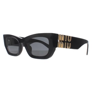 Miu Miu Rectangle Womens Black Dark Grey MU09WS