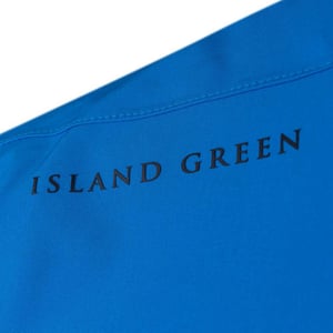 Island Green Heren Stretch Golf Waterdicht Jasje (Turquoise/Zwart)