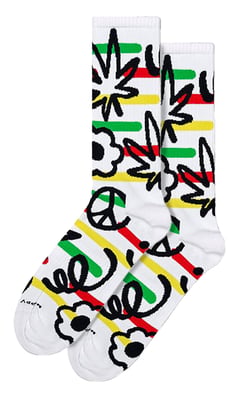 Novelty Doodle Socks | Happy Socks | Casual Fun Golden Doodle Socks - White