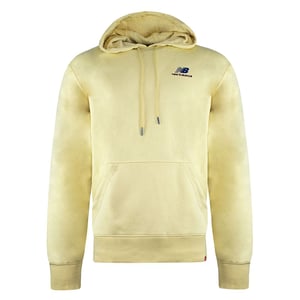 New Balance Långärmad Gul Mens Essentials Broderad Hoodie MT11550 PSW