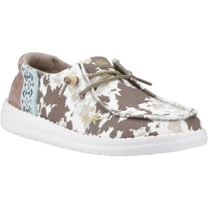 HEYDUDE Wendy Disco Cow Cotton Dam Loafers Tan