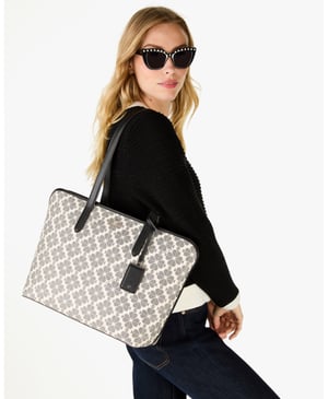 Spade Flower Spade Flower Pvc Large Tote