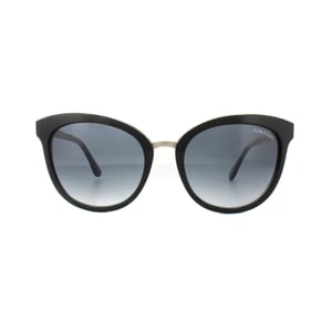 Tom Ford Zonnebril 0461 Emma 05 W Zwart Goud Blauw Verloop