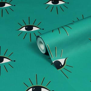 Theia Abstract Eye Printed Wallpaper