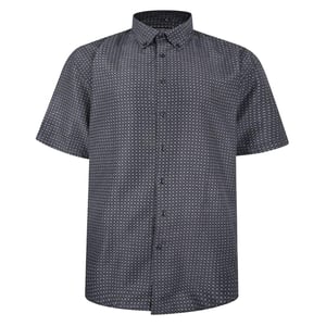 Men's Fitzgerald London Short Sleeve Shirt Plus Size with Trendy Sandy Circles Design
