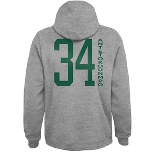 NBA Milwaukee Bucks 34 Giannis Antetokounmpo Mens Goat Hoodie