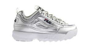 Fila Disruptor F Laag Dames Zilver Trainers