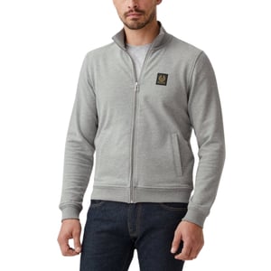 Belstaff Grey Zip-Up Sweatshirt