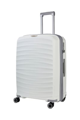 Vit resväska med hårt skal Cabin Bagage