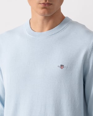 GANT Mens Classic Cotton Crew Neck Jumper