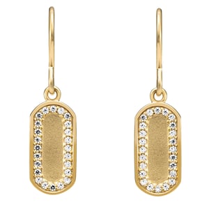 Orphelia 'Malaga' Women's 925 Sterling Silver Drop Earrings - Gold ZO-7573/G