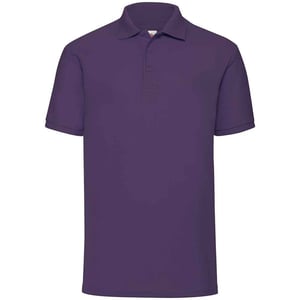 Fruit of the Loom Heren Piqué Polo Shirt (Paars)
