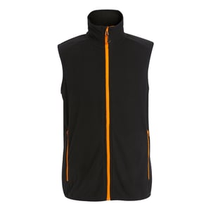 Regatta Heren Navigate Fleece Gilet (Zwart/Oranje Pop)
