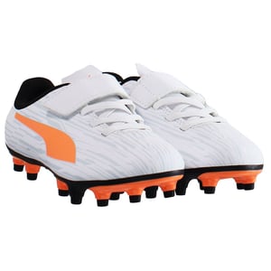 Puma Rapido III FG/AG V Barn Vit Fotbollsskor